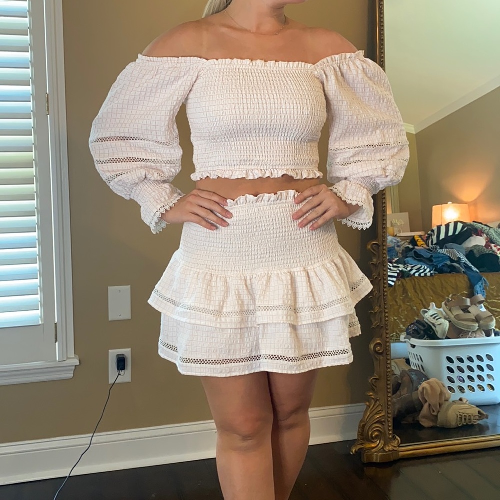 Cord Set puff sleeve